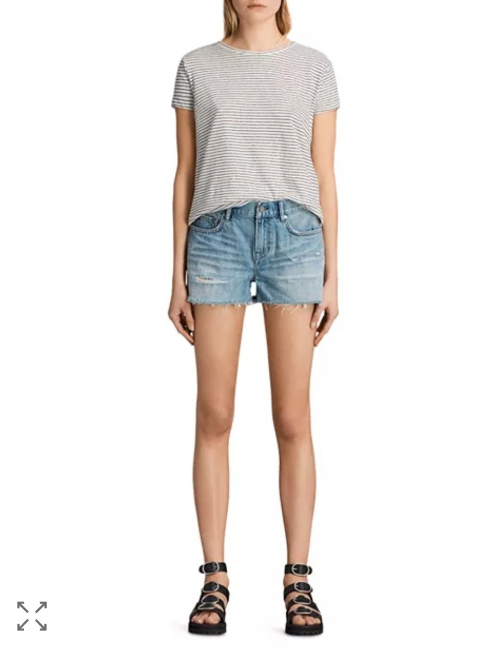 All Saints Serene Denim Short. Size 28